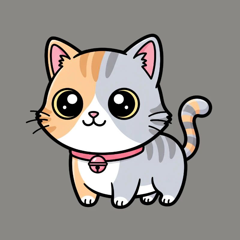 Calico Kitten Collar Charm