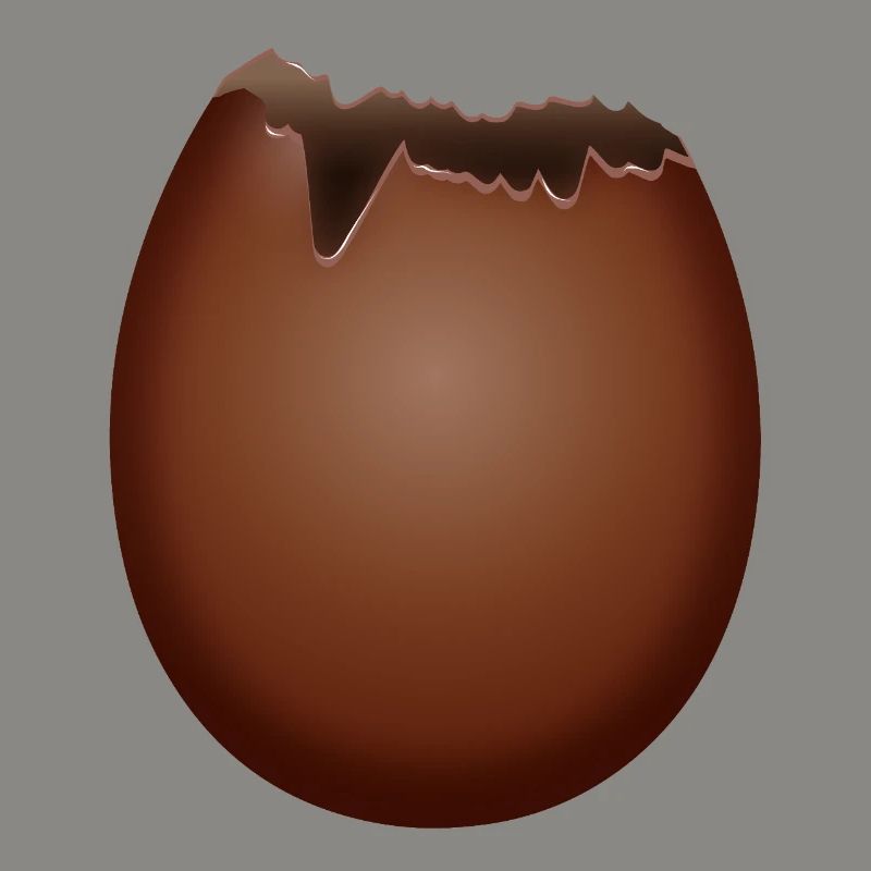 Bitten Chocolate Easter Egg