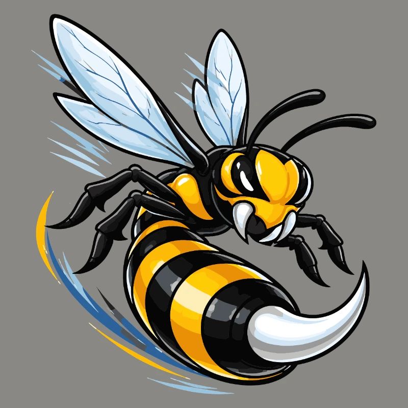 Dynamic wasp in flight