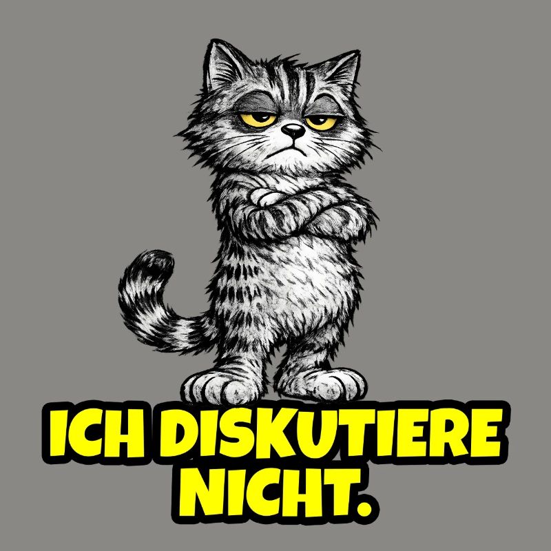 Ich diskutiere nicht. – Grumpy Katze (CAT)