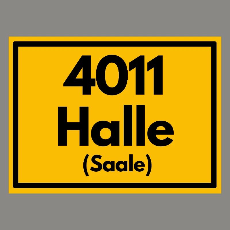 ANCIEN CODE POSTAL RÉTRO 4011 HALLE (SAAALE)