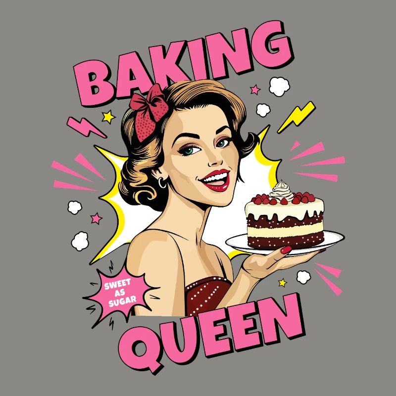 Baking Cake Baking Queen Baking Fairy Baker Pop Art