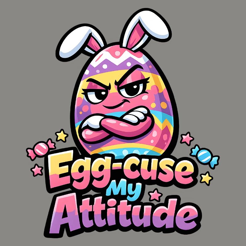 Egg-Cuse My Attitude Easter