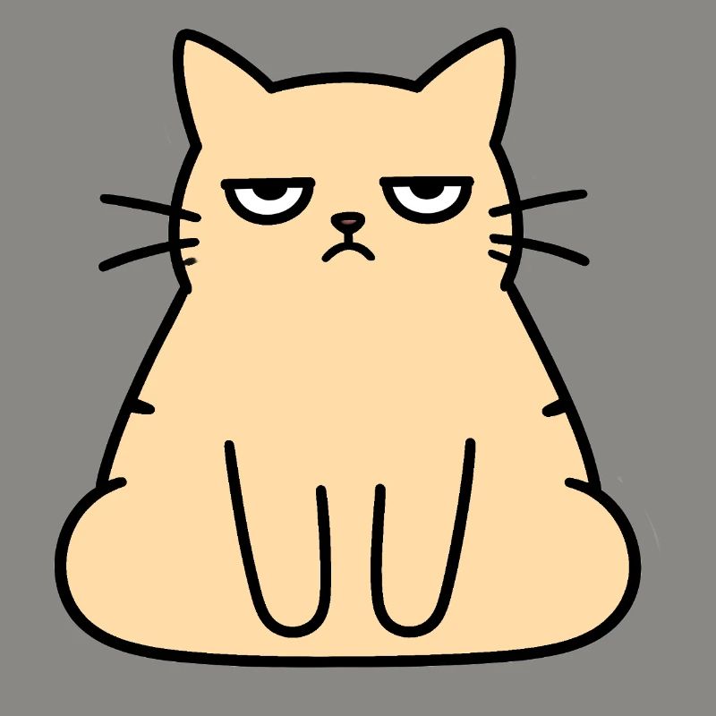 Grumpy Lounge-Katze