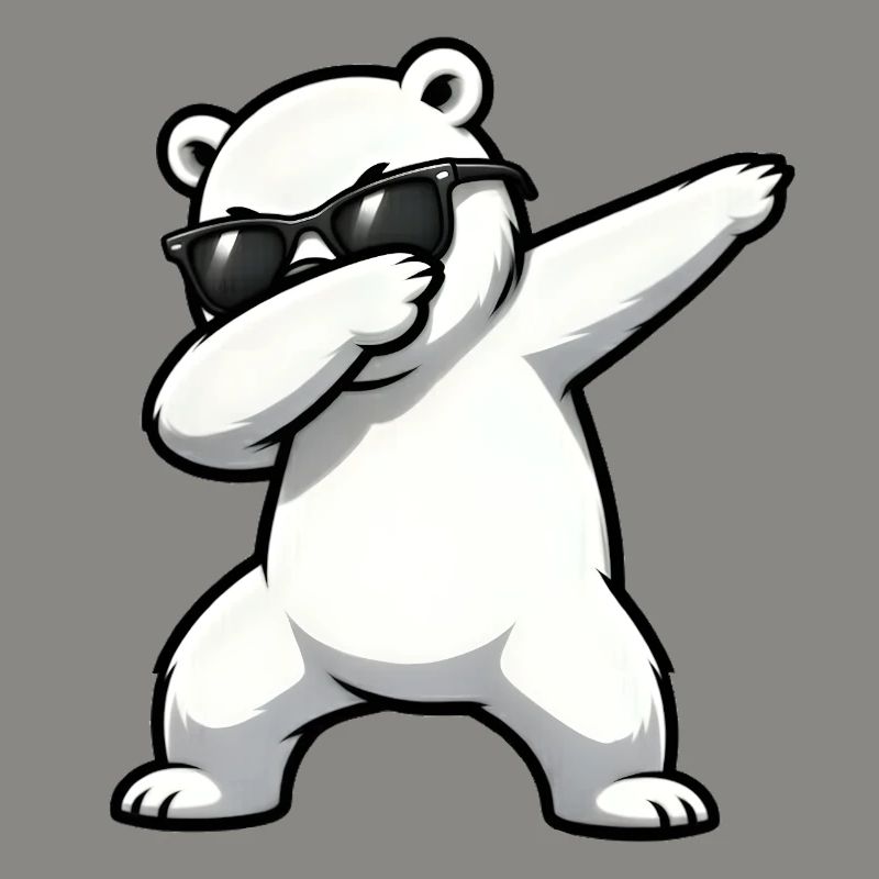 Dabbing Eisbär