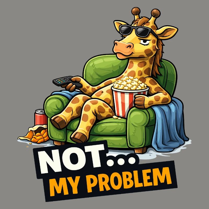 Not My Problem Giraffe Canapé Meme
