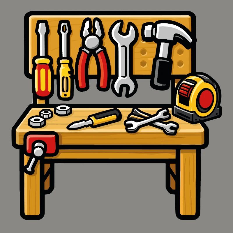 DIY workshop workbench