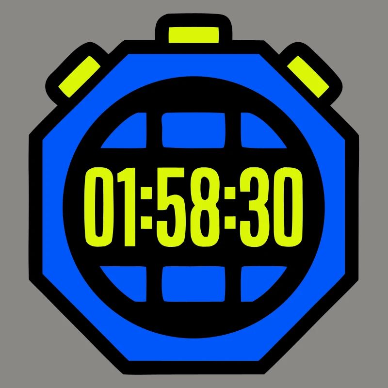 Stopwatch Best Time Half Marathon