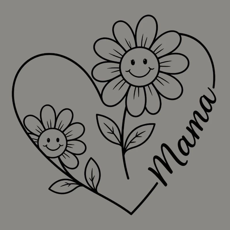 Maman Fleur en traits