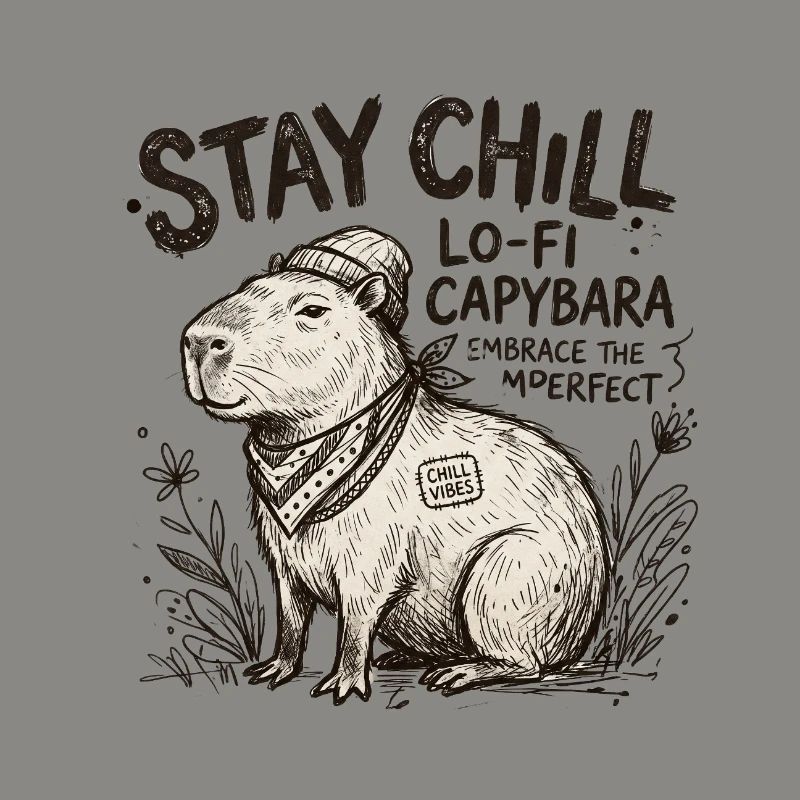 Capybara Chill LoFi Artwork