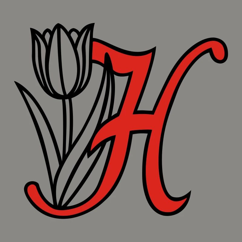 Buchstabe, Initiale, Blume