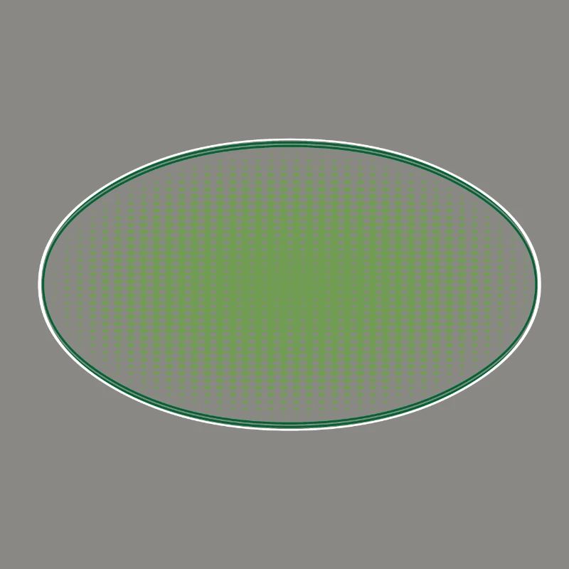 Oval green dots, with frame