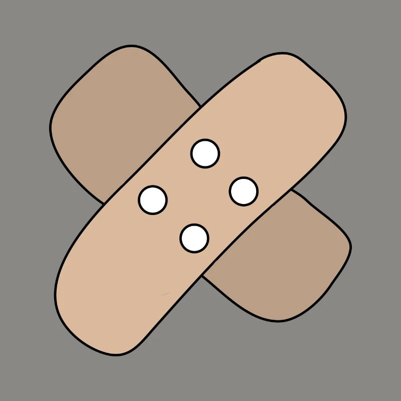 Patch, blessure, blessure, guérison, idée cadeau