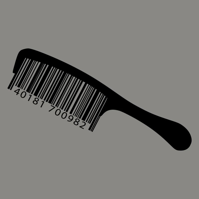 Illustration comb with barcode