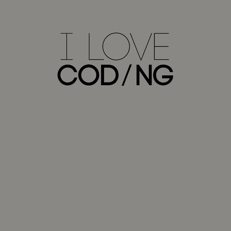 J'aime programmer la profession de code de programmeur