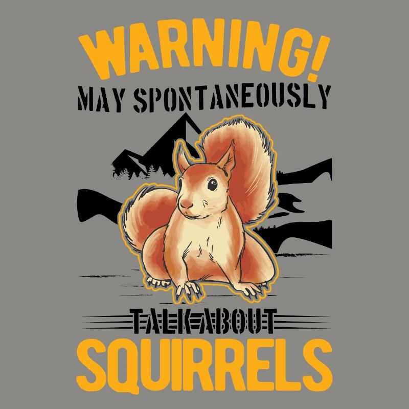 Warning Squirrel Grey Squirrel