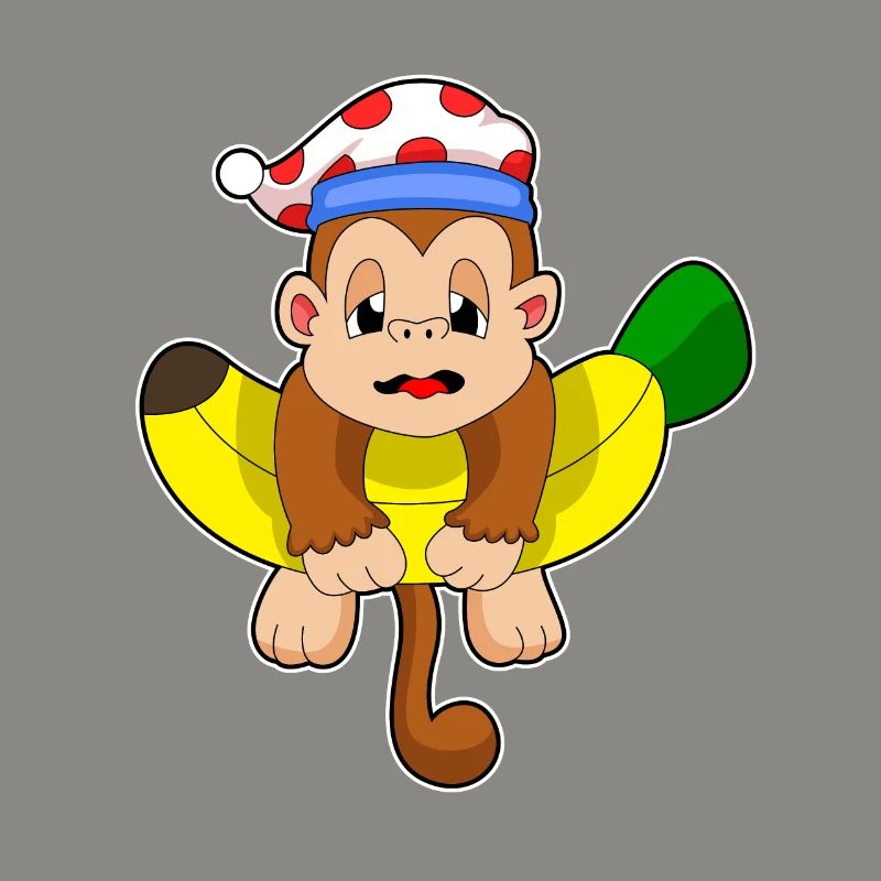 Monkey Sleeping Night Hat