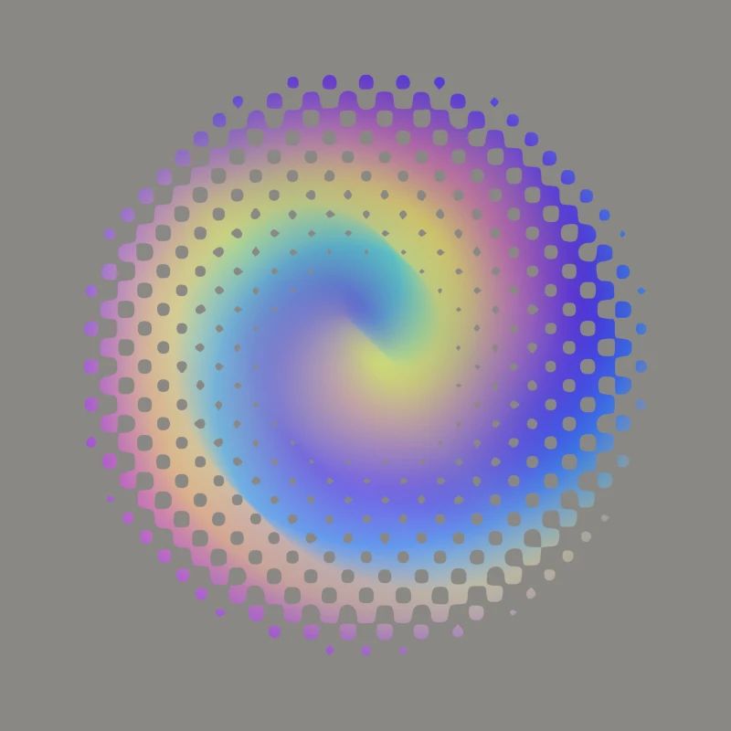 Motifs de points vertèbre coloré