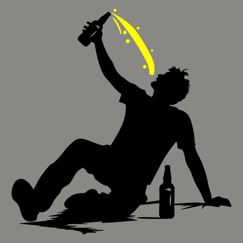 Drinking Bier Silhouette