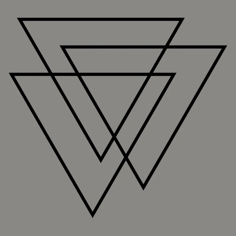 3D Triangles - Three Triangles - Three Triangles Design