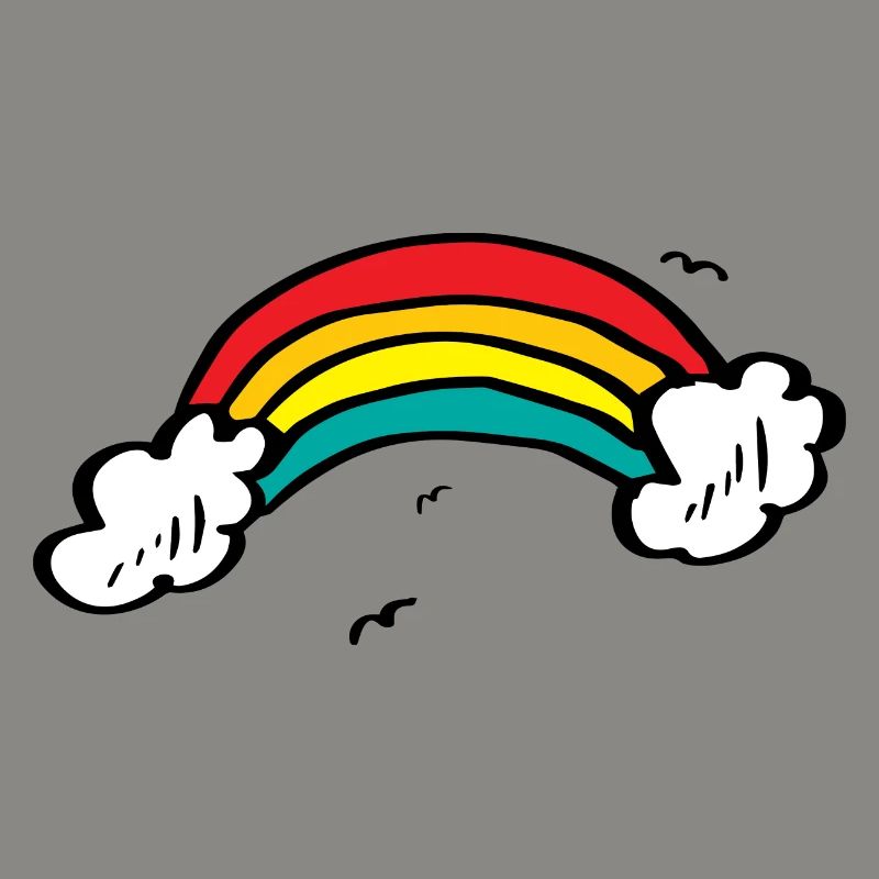 Lebendiger Regenbogenbogen