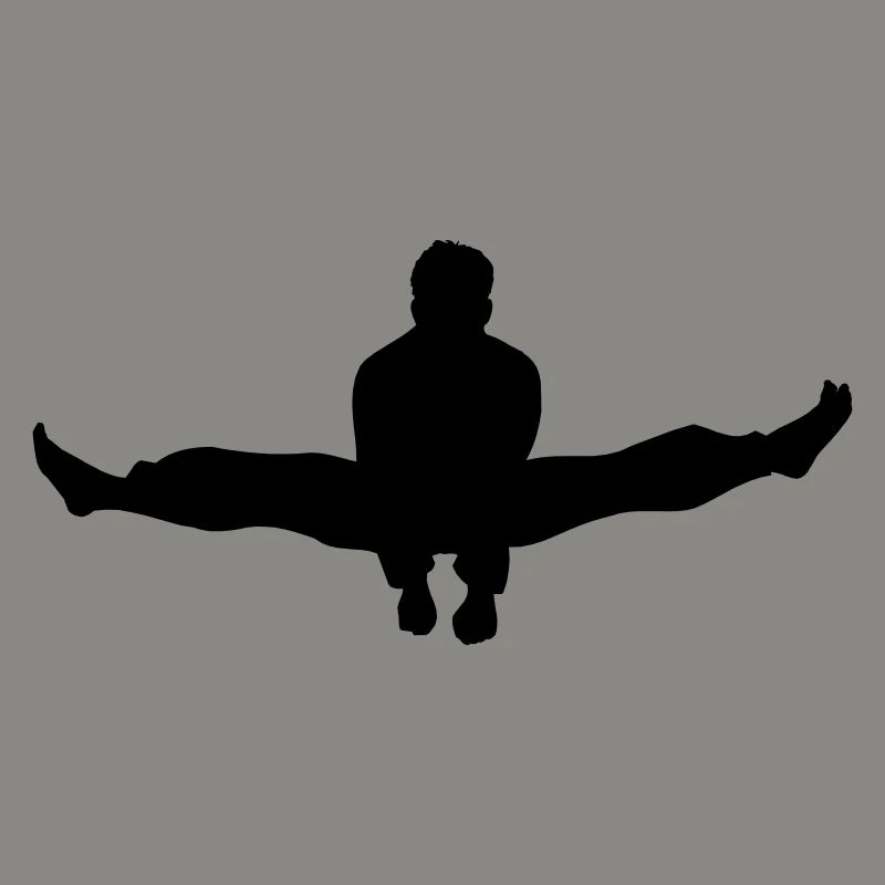 Karate oder Taekwondo Double Kick Schatten