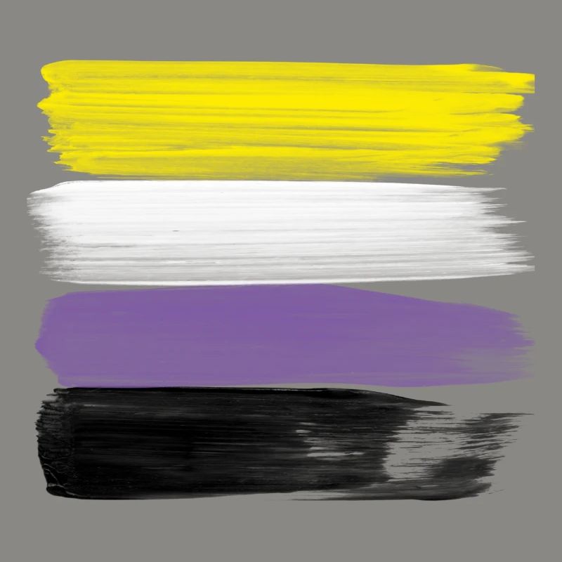 Non-Binary Pride Strokes