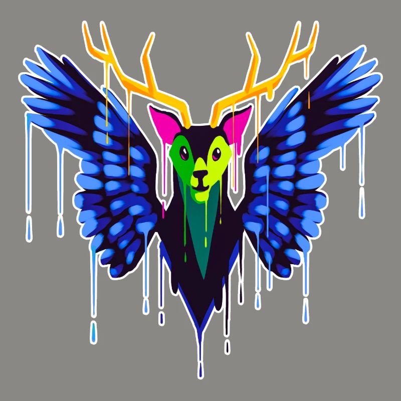 A Beautiful and Fun Peryton Bat Design