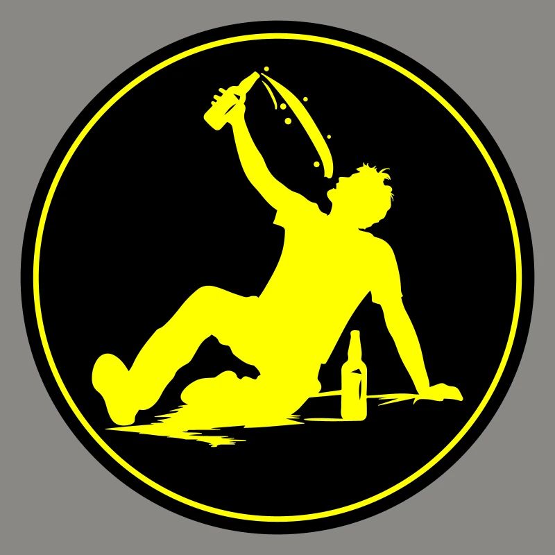 Drinking Bier Silhouette