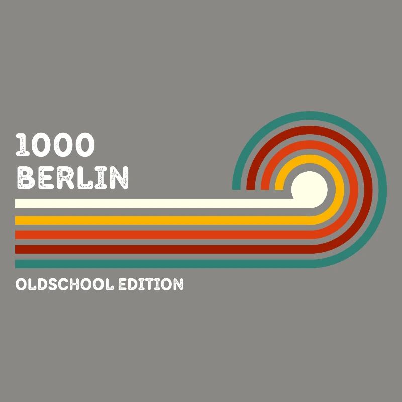 Berlin Chemise Rétro Code Postal 1000 Code Postal Souvenir