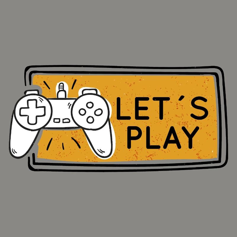 Let's Play Gaming Controller Graphic
