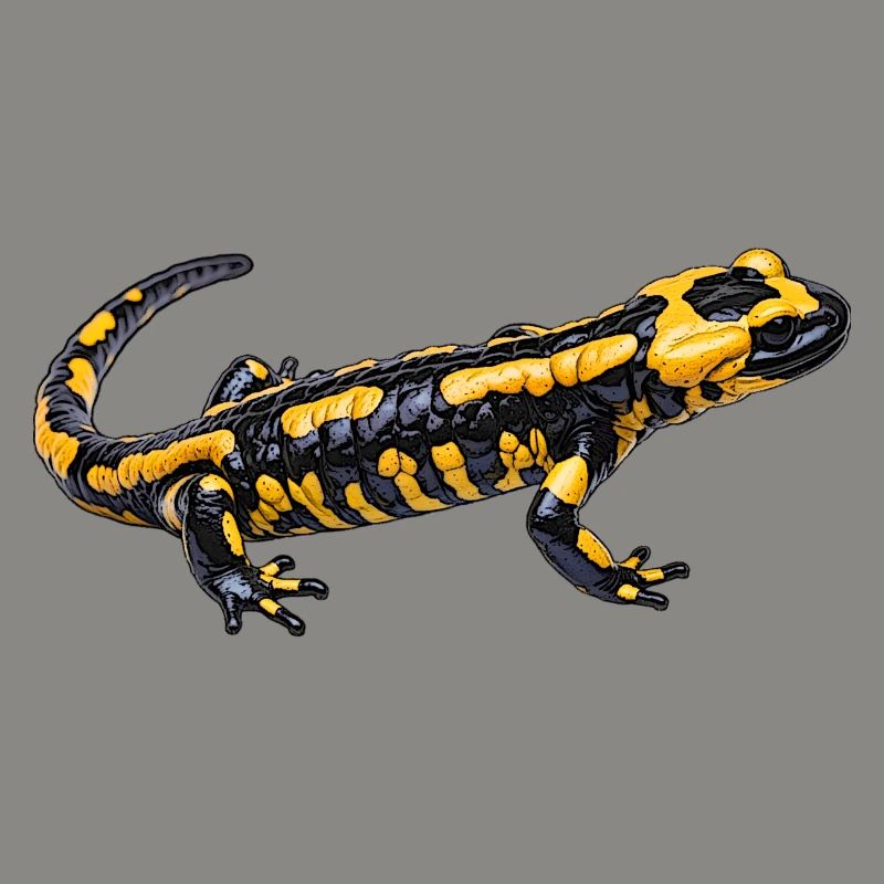 Conception de la salamandre de feu