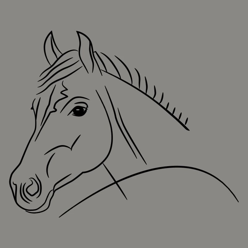 Pferdekopf-Illustration
