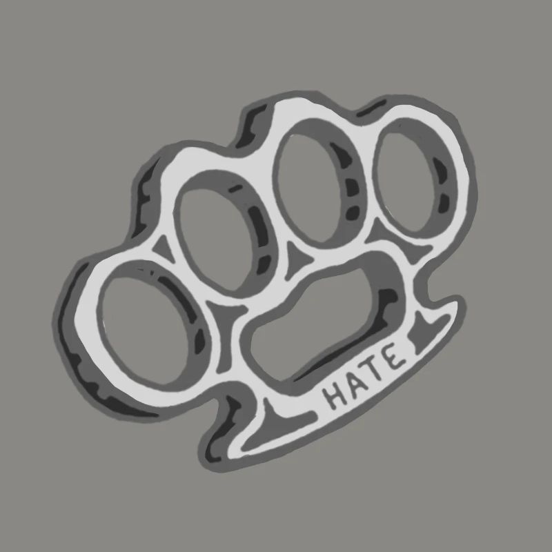 brass knuckles weapon hate hate