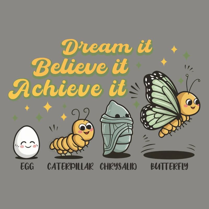 Chenille Papillon Ecole Evolution Cadeau