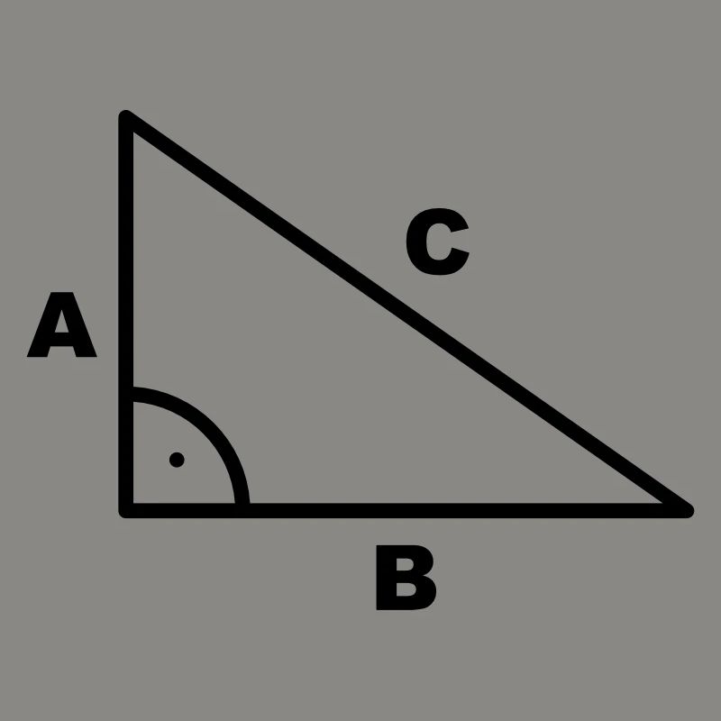 Symbole - triangle - Math à angle droit