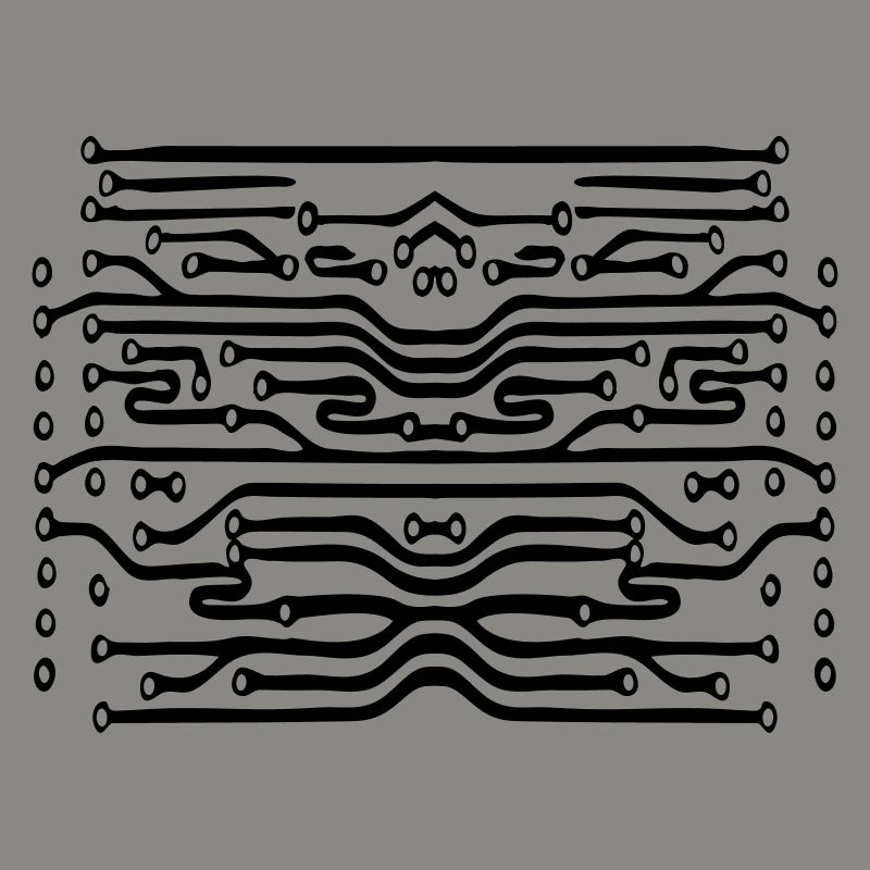 design lines microchip disk pattern cool lines