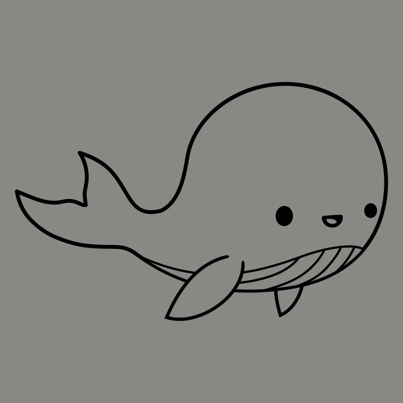 Mignon bébé baleine