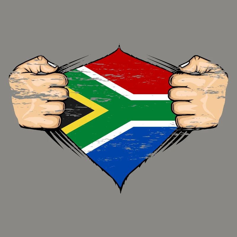 Drapeau de l’Afrique du Sud utilisé