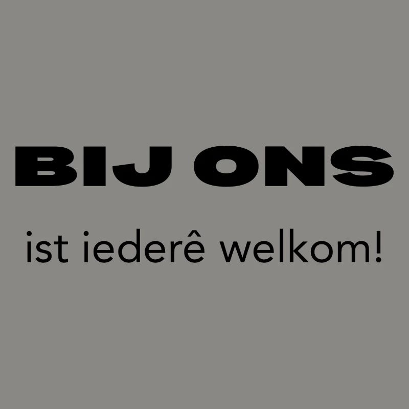Everyone is welcome here – Antwerp dialect