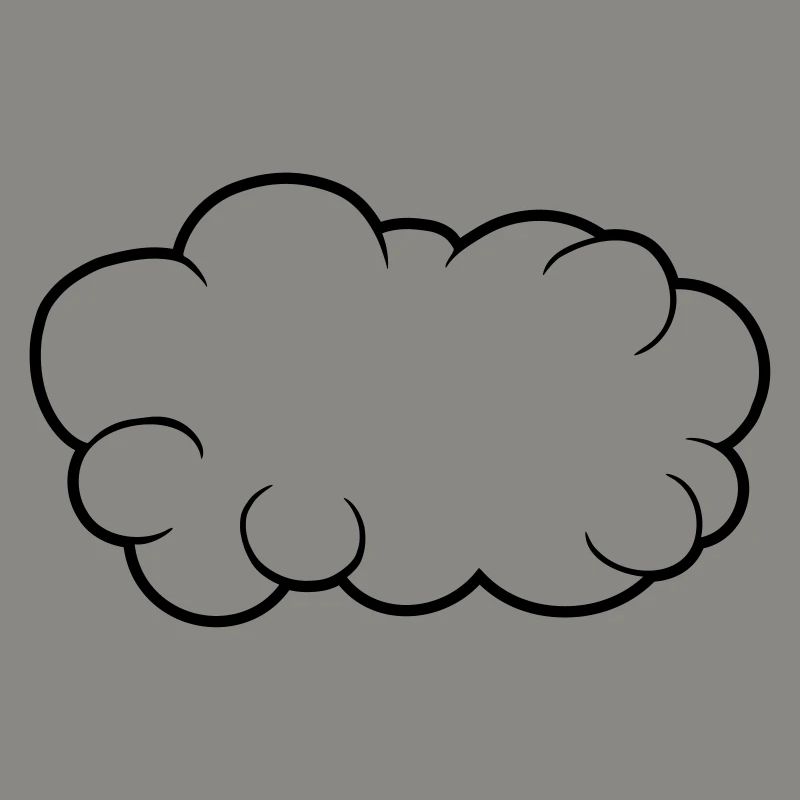 Speech Bubble Cloud Design