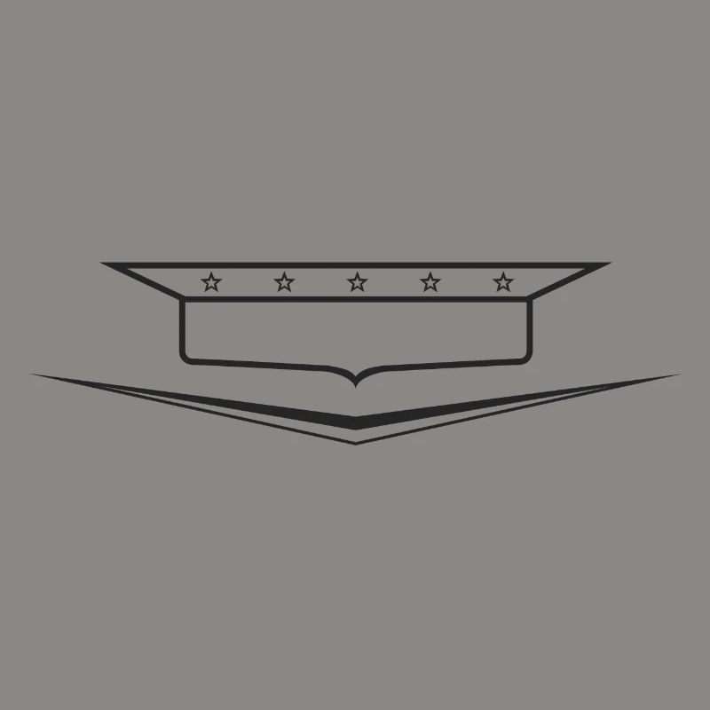 Classic Car Emblem frame empty, design yourself
