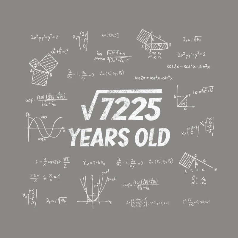 Square root from 7225 - 85th birthday math nerd