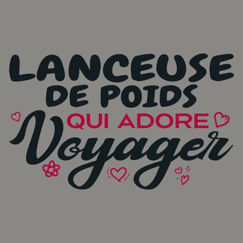 Lanceuse de poids globe-trotteuse passionnée de vo