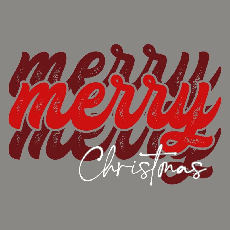 Overlapped Merry Christmas Script