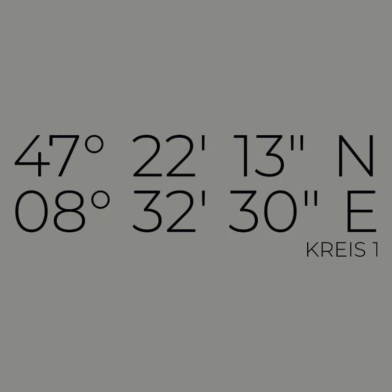 Coordinates District 1 Zurich