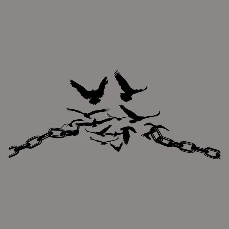 Chains blow up bird free