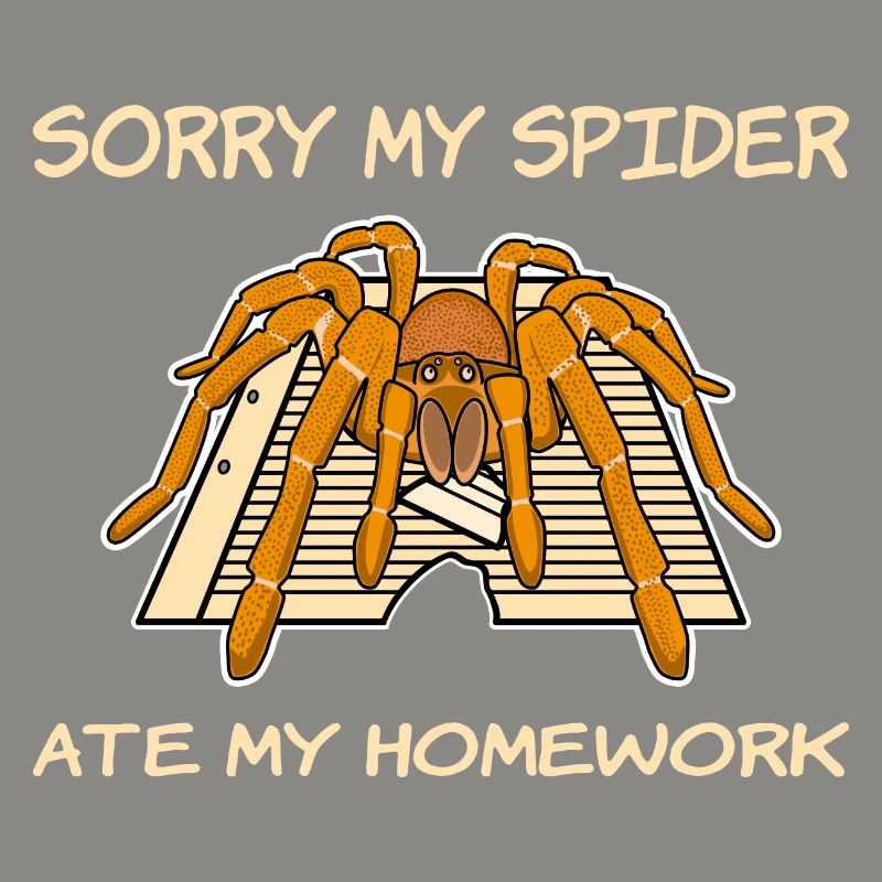 Mon araignée a mangé mes devoirs