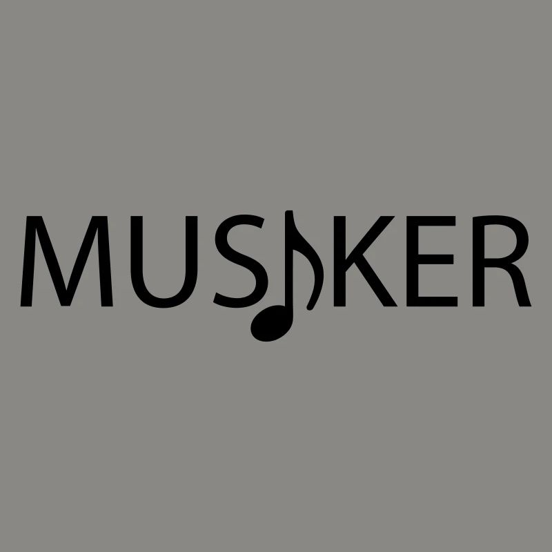 Musiker Logo mit Note