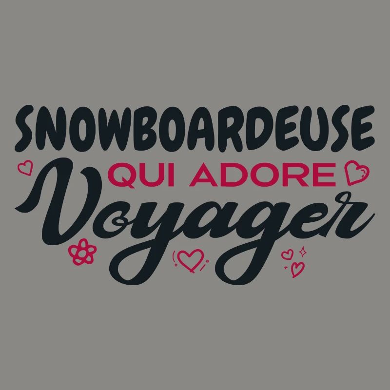 Snowboardeuse globe-trotteuse passionnée de voyage